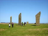Auf dieser Reise komme ich erstmals mit der nordischen Megalithkultur in Berührung. Das hier sind die Standing Stones of Stennes.