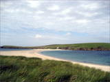 St. Ninian's Isle ist keine echte Insel, wird aber fast komplett vom Atlantik umspült.